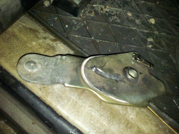 Gamla drivplattan underifrån