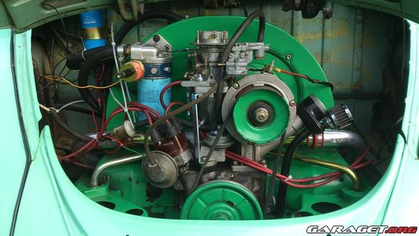 Motorn före trimningen