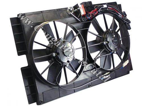 El-fläkt med kåpa till 24 tums-kylare