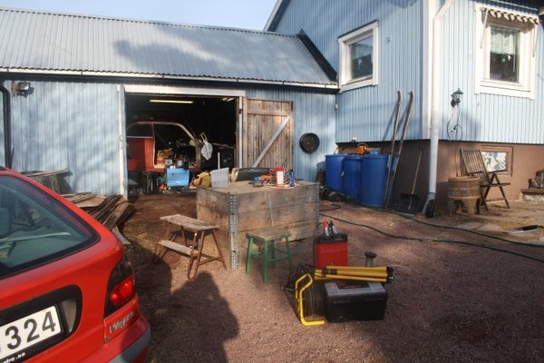 Någorlunda städat här. verktygen i sina lådor och andra saker börjar hamna där de ska vara.